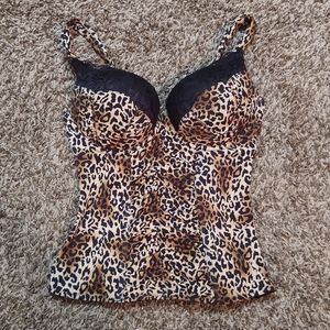 Jessica Simpson Leopard Corset